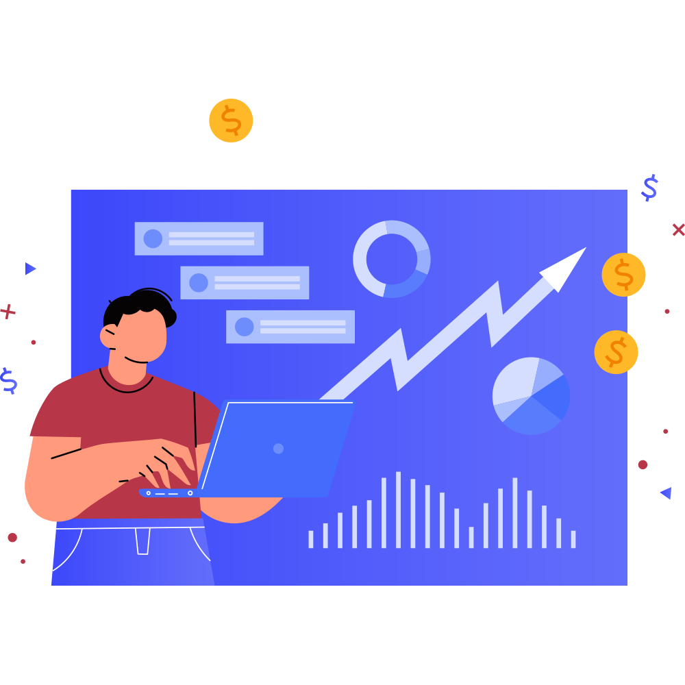 Real-time loan performance and customer data chart