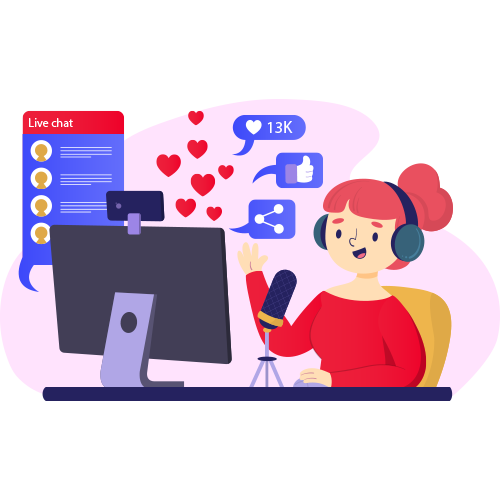 Live video streaming for social networking events