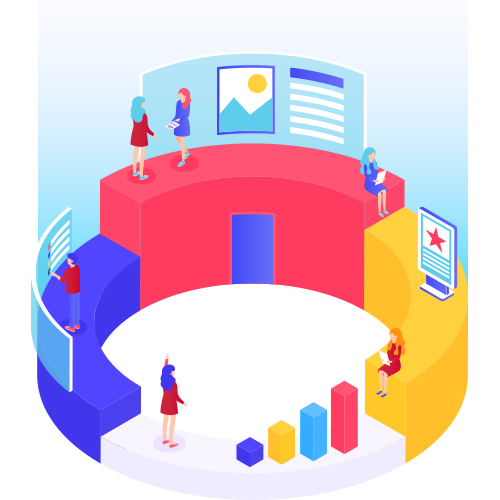 Real-time social user data chart