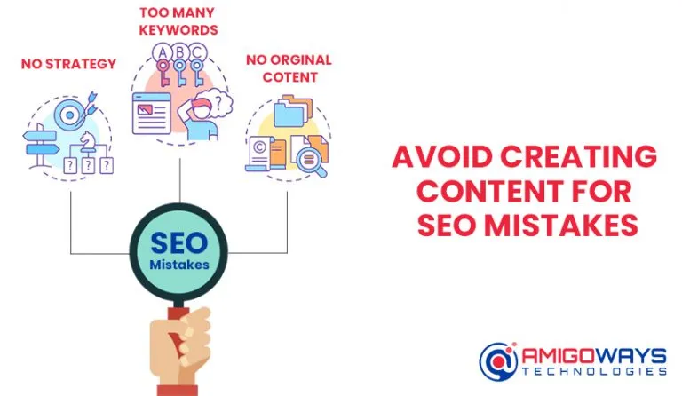 Avoid creating content for search engines first